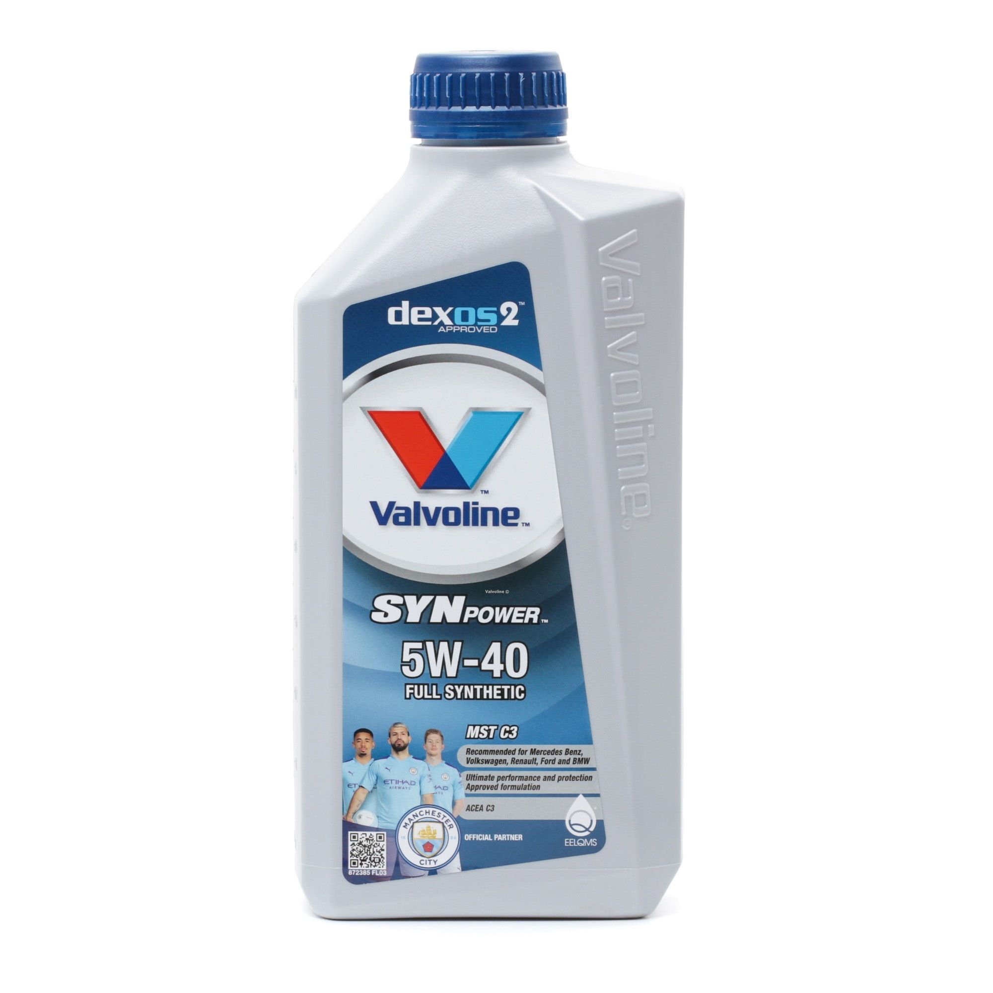 Side view of Valvoline 872385 Engine oil 5W-40, Capacity: 1l
