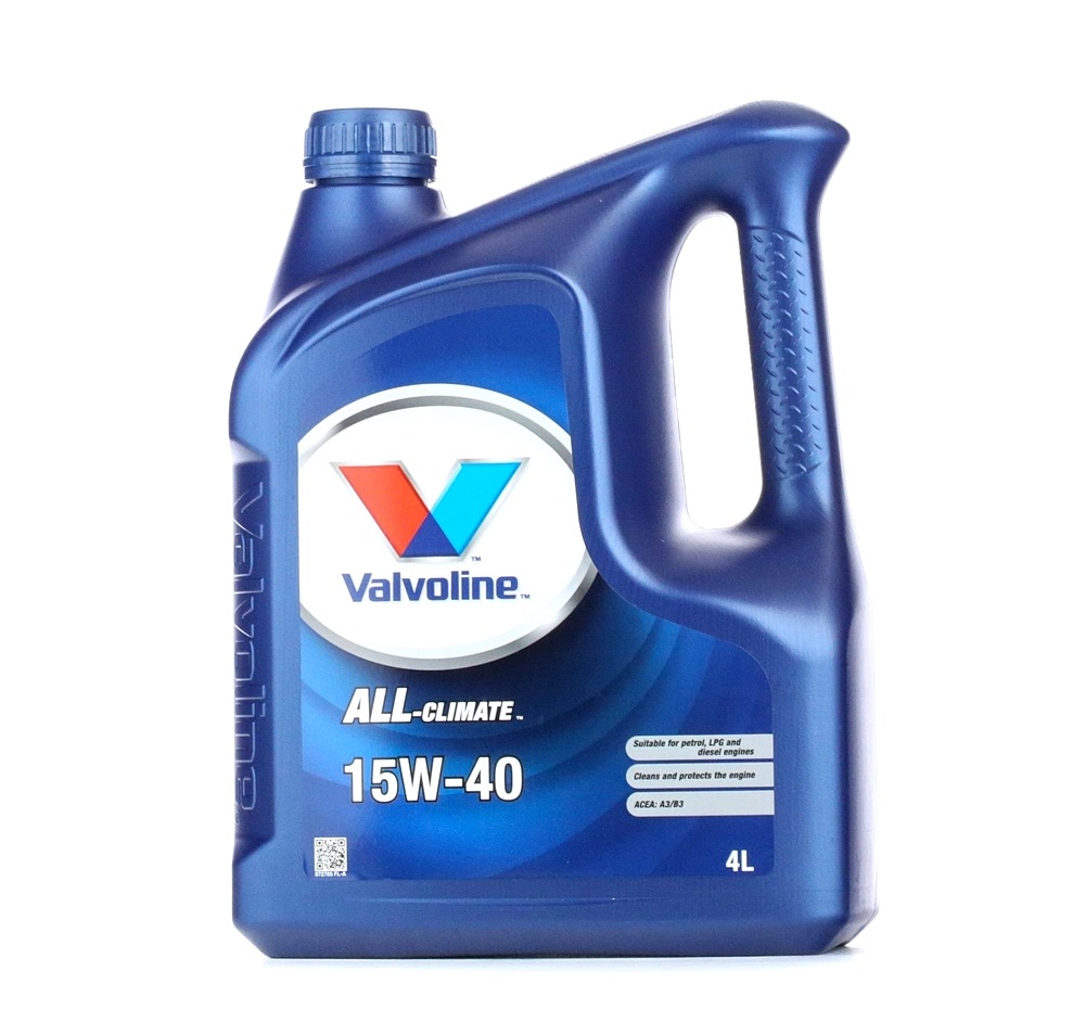 Side view of Valvoline 872785 Engine oil 15W-40, Capacity: 4l, Mineral Oil