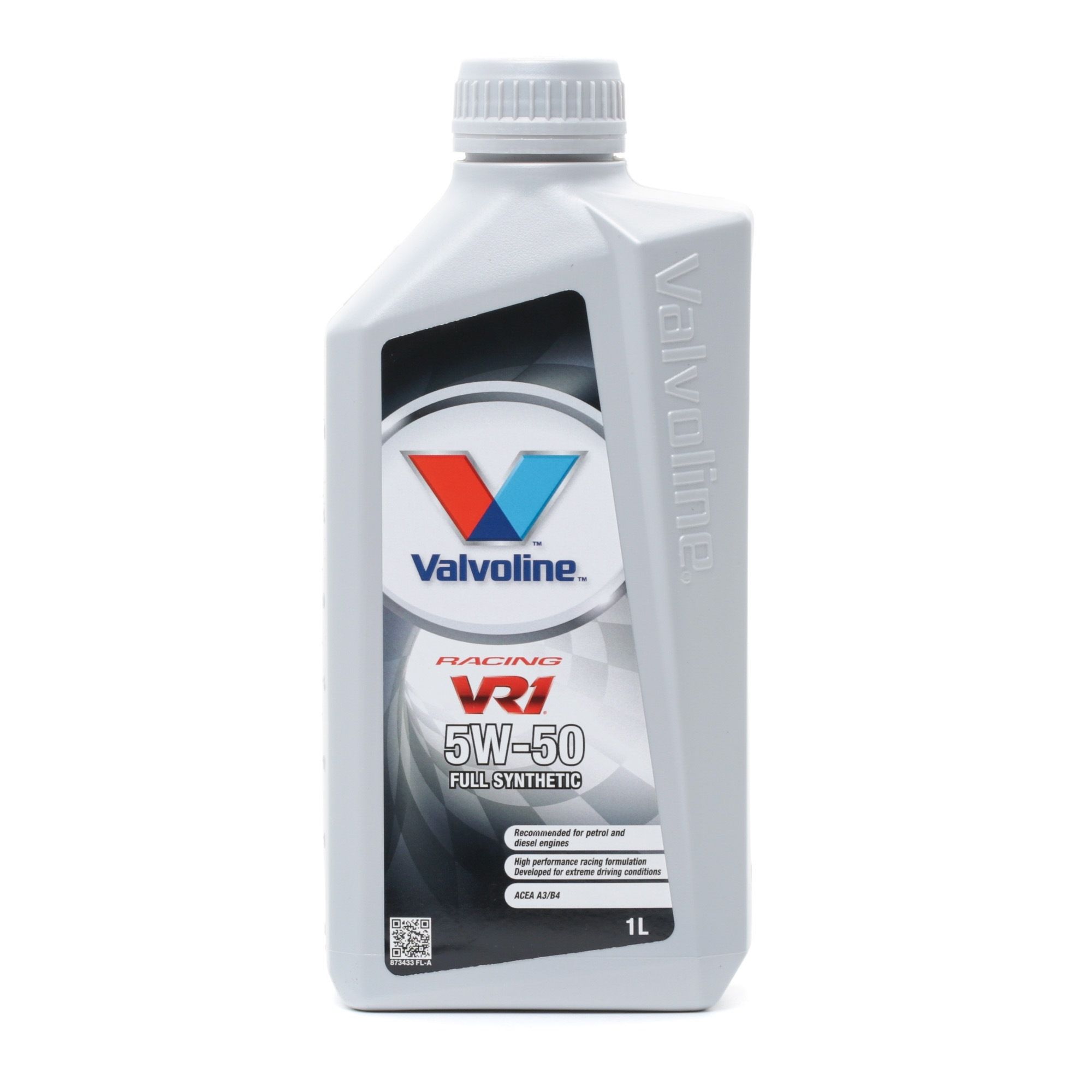 Side view of Valvoline 873433 Engine oil 5W-50, Capacity: 1l