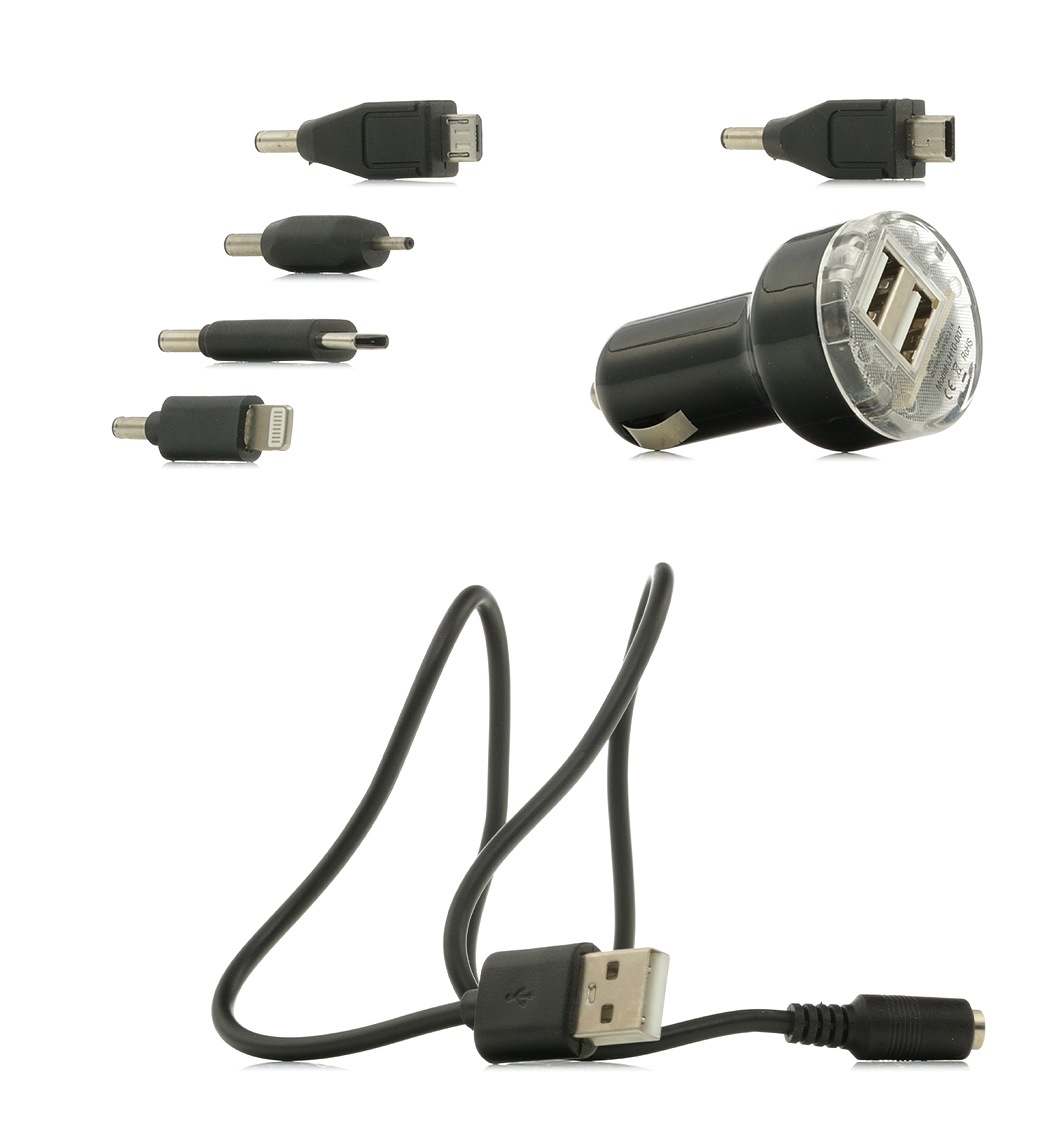 CARCOMMERCE 42472 KFZ-Ladekabel für Handys Anzahl d. Ein-/Ausgänge: 2 USB