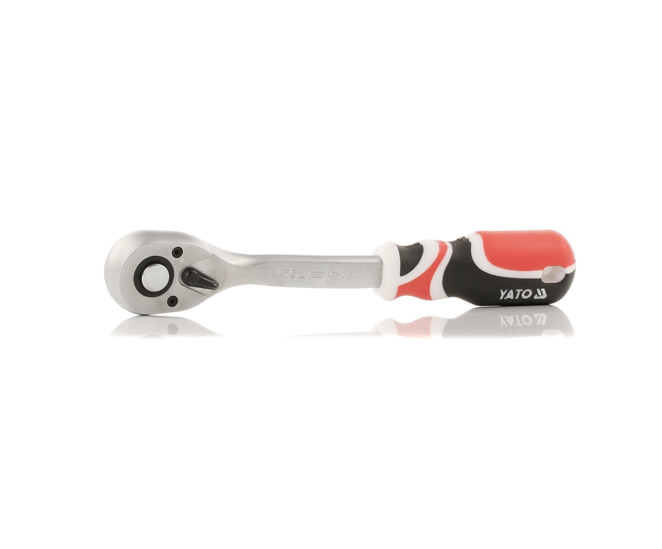 YATO YT-0732 Reversible Ratchet Number of teeth (ratchet mechanism): 72, Square Drive Tang Size: 12.5 (1/2")mm (inch), Length: 255mm, Chrome Vanadium Steel-image-13638826
