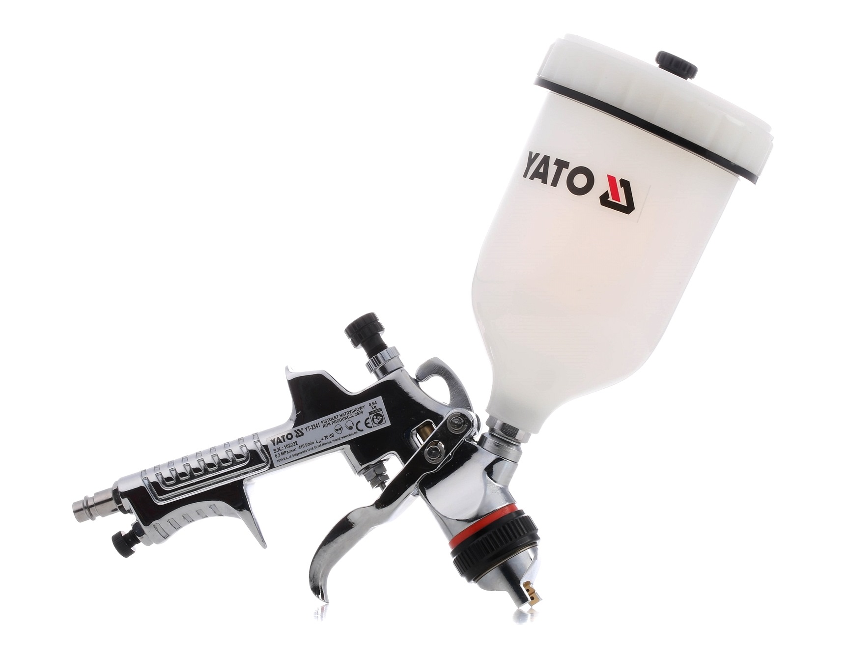 YATO YT-2341 Spray Gun, underbody protection Connecting thread: 1/4, Air Consumption: 410l/min, Capacity: 0,6l-image-13639699