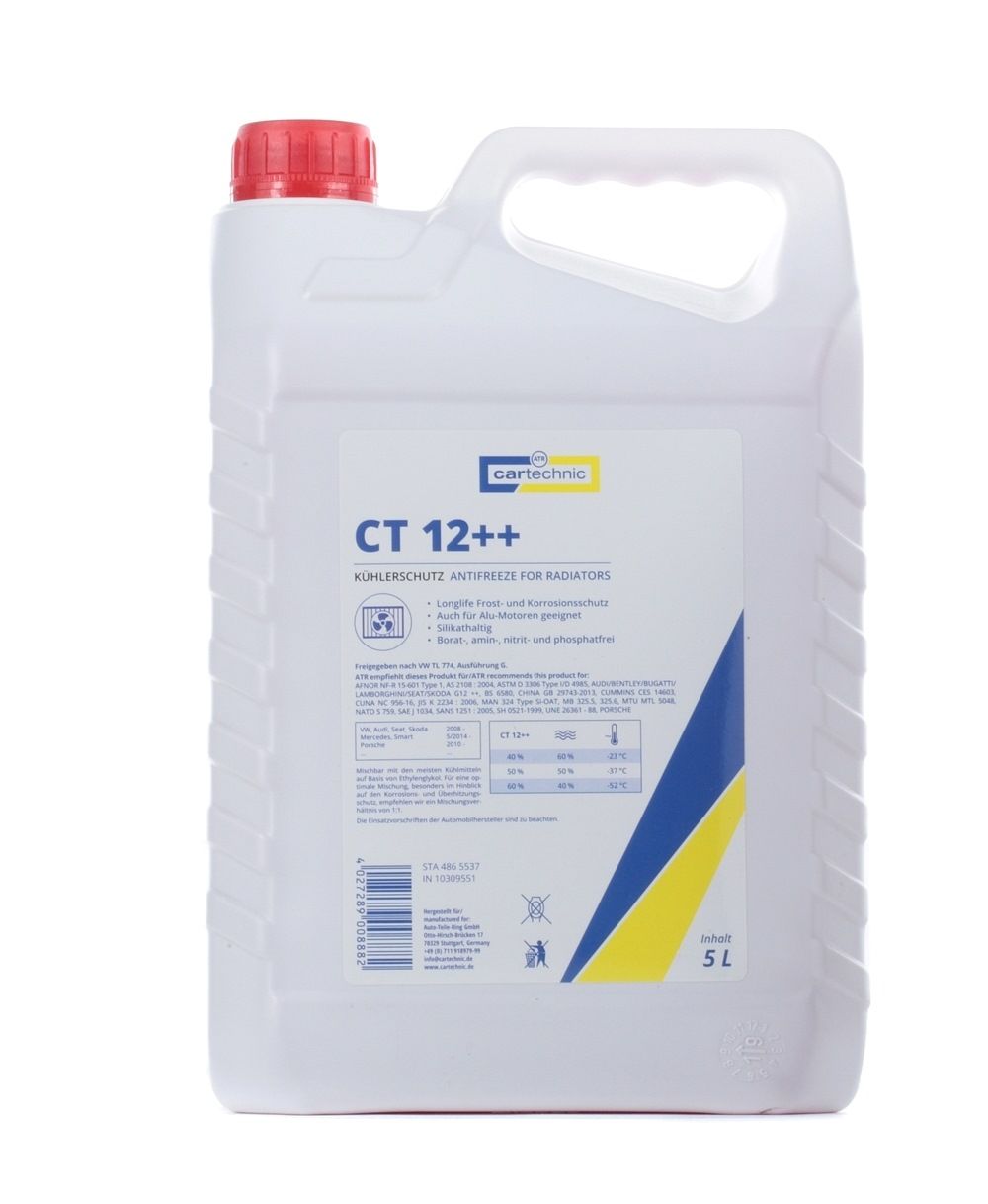CARTECHNIC 40 27289 00888 2 Antifreeze VAG TL-774, Capacity: 5l, red-image-13644412