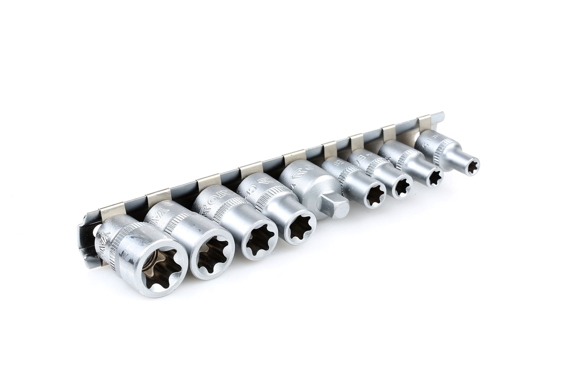 YATO YT-0520 Socket set Chrome Vanadium Steel, Torx, Number of tools: 9, Drive: 3/8Inch-image-13648779