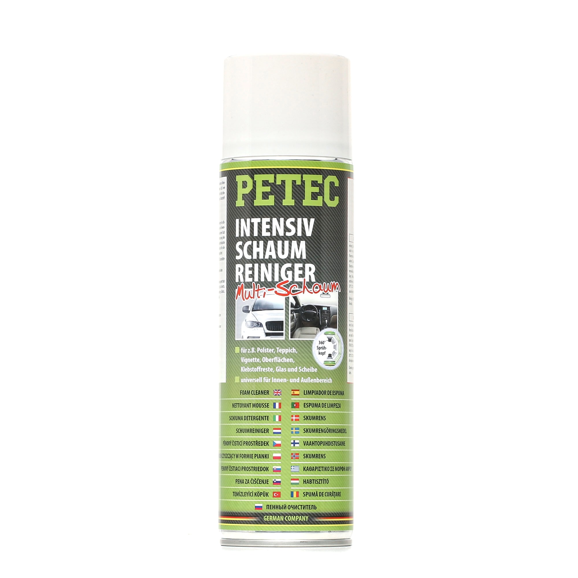 PETEC 72850 Textil / Teppich-Reiniger Intensiv-Schaumreiniger, Multi-Schaum Spraydose, Mengeneinheit: Milliliter, silikonfrei