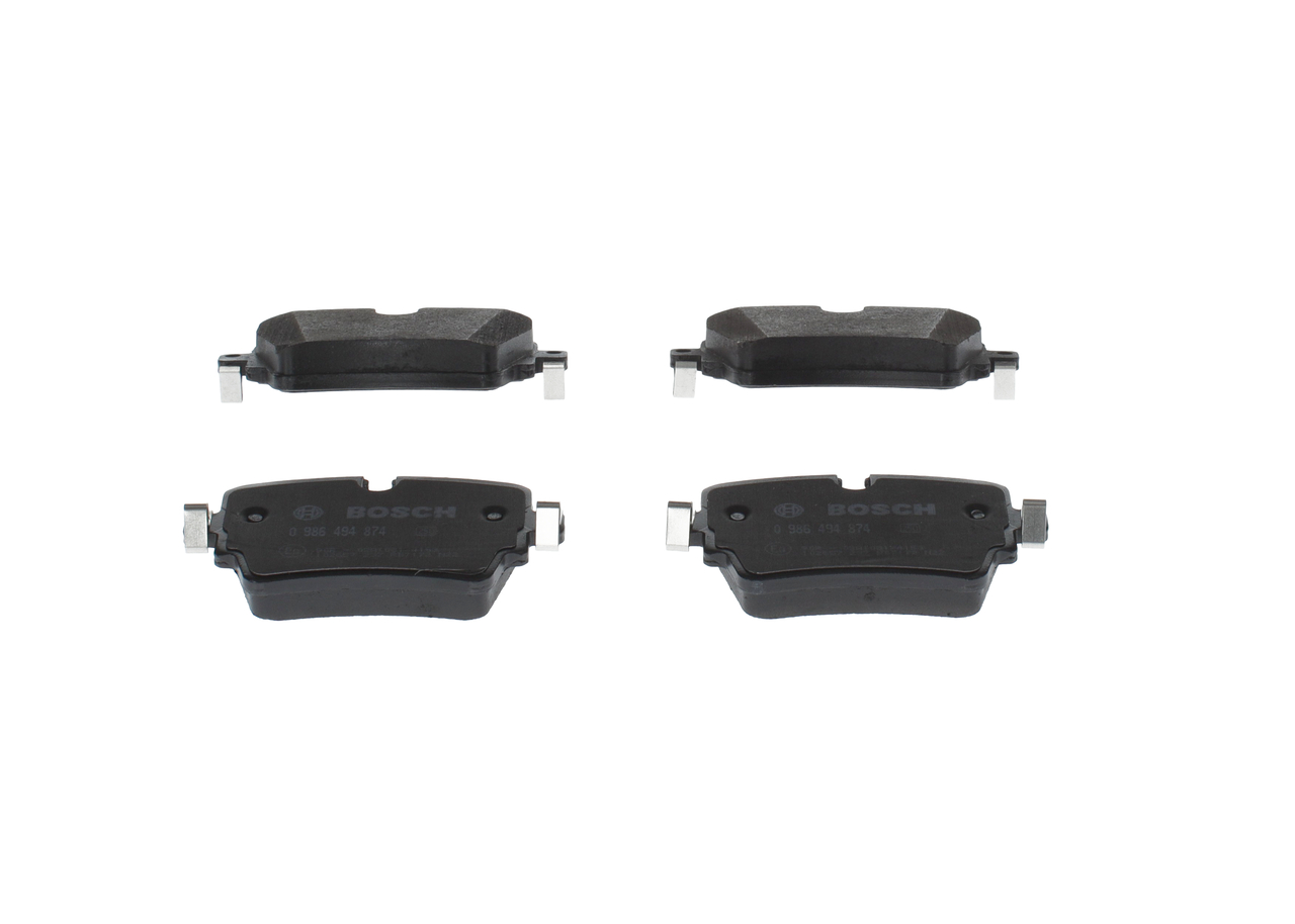 Juego de pastillas de freno 0 986 494 874 BOSCH C2D49907 AUDI