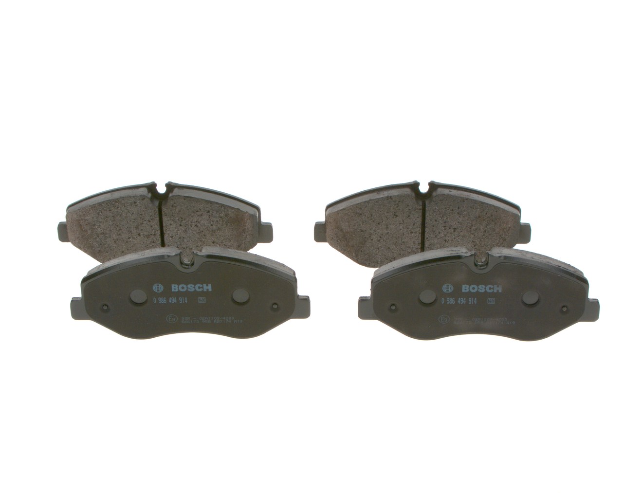 Bremsbeläge 0 986 494 914 BOSCH A4474200220 RENAULT