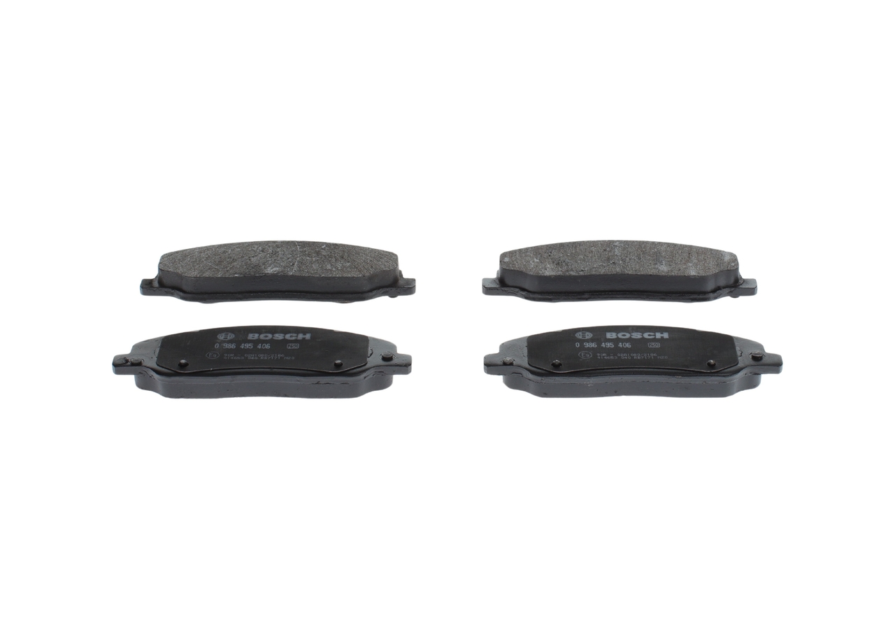 Plaquettes de frein 0 986 495 406 BOSCH 8R3Z 2001 A OPEL