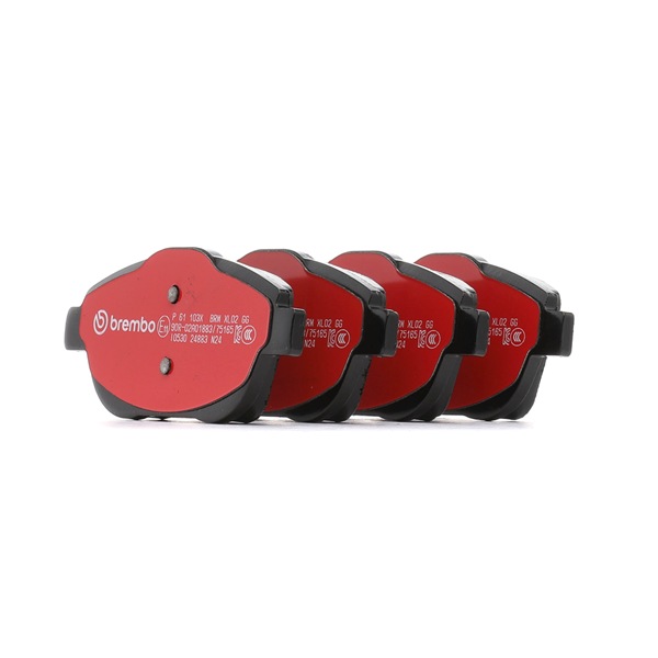 BREMBO P 61 103X Τακάκια εμπρός και πίσω Citroën C3 2014