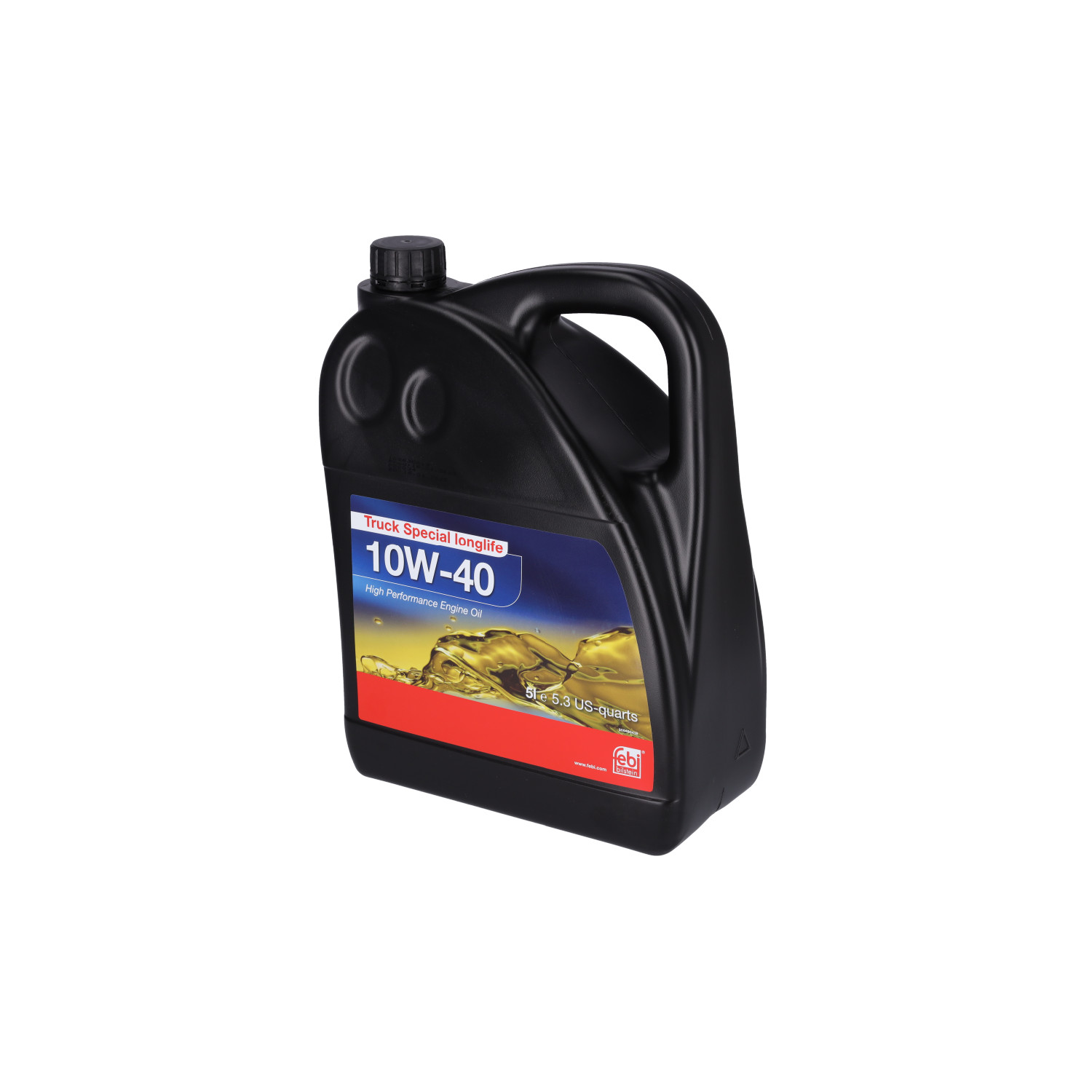 Side view of FEBI BILSTEIN 105840 Engine oil Cargo Hero Pro 10W-40, Capacity: 5l, Part Synthetic Oil