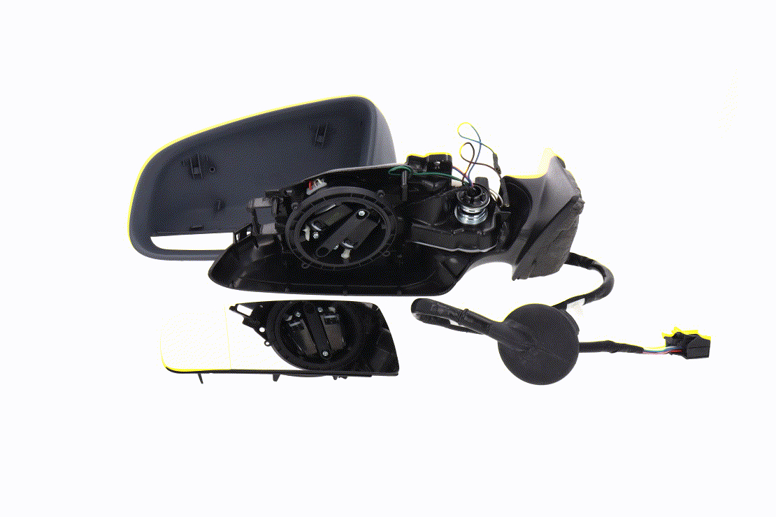 Spejlglas, udvendig spejl V10-69-0171 VEMO 8E0 857 535 C AUDI
