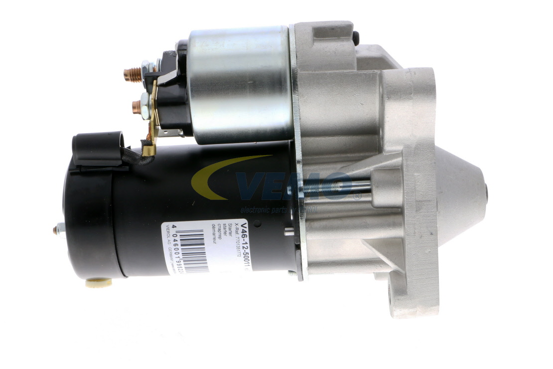 V46-12-50011 VEMO Startmotor Renault MEGANE kopen
