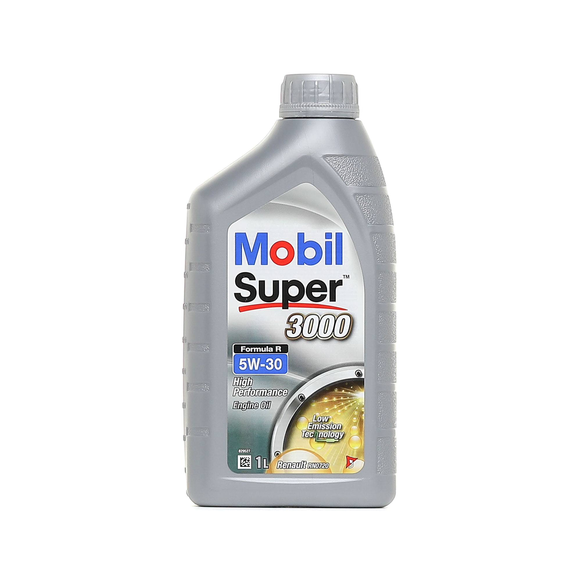 Side view of MOBIL 154125 Engine oil MOBIL SUPER 3000 FORMULA R 5W-30 Capacity: 1l, Full Synthetic Oil