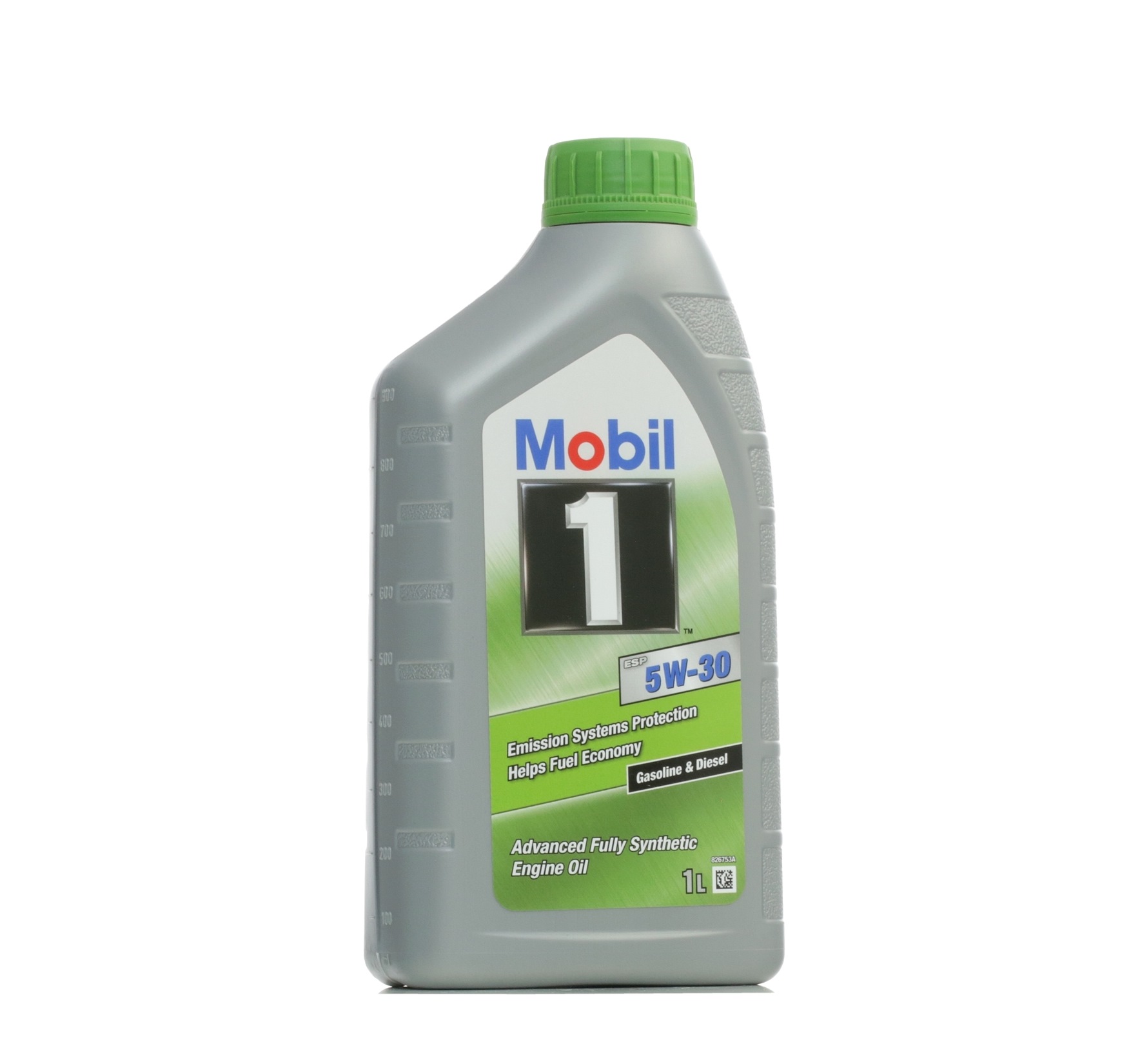 Side view of MOBIL 154288 Engine oil MOBIL 1 ESP 5W-30 Capacity: 1l