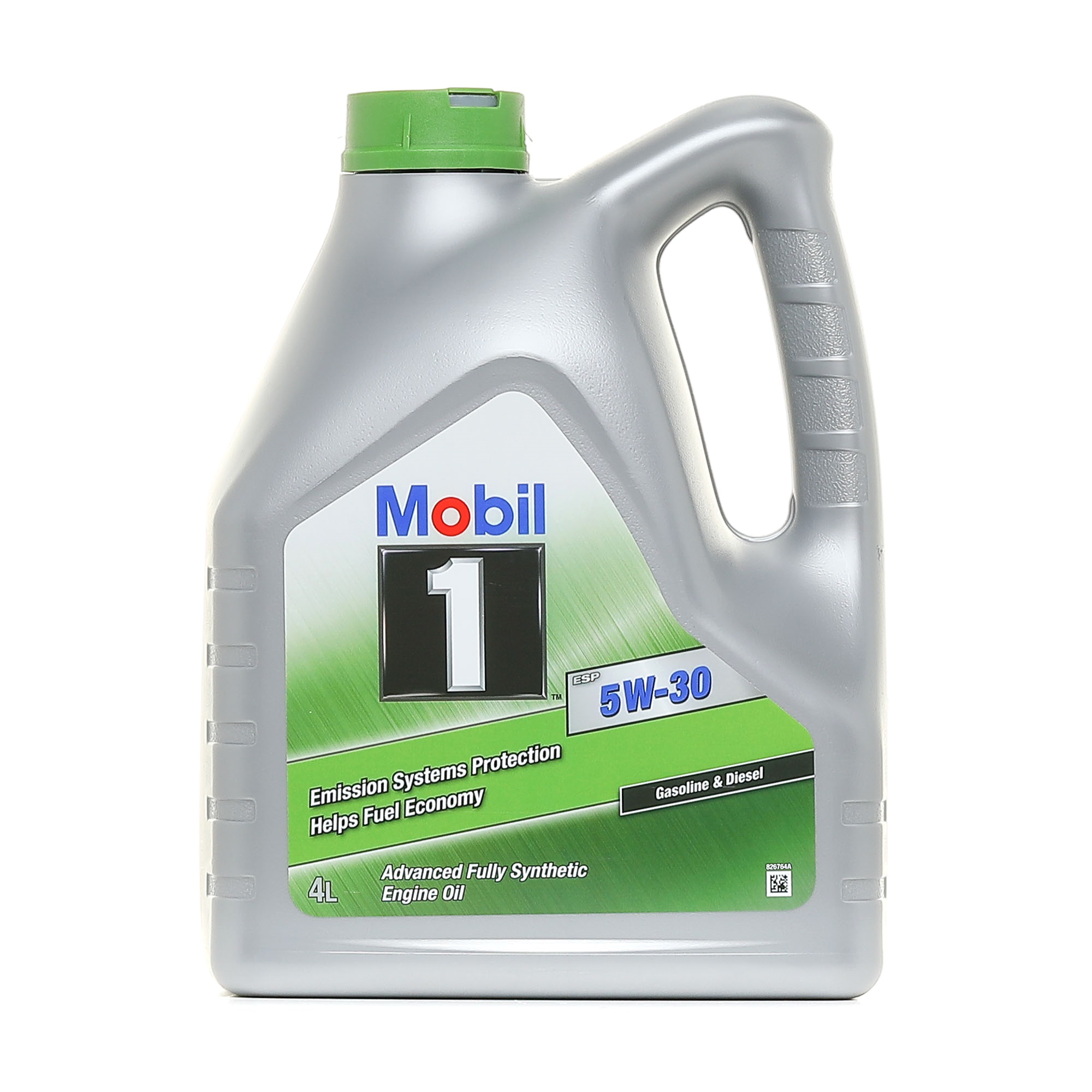 Side view of MOBIL 154291 Engine oil MOBIL 1 ESP 5W-30 Capacity: 4l