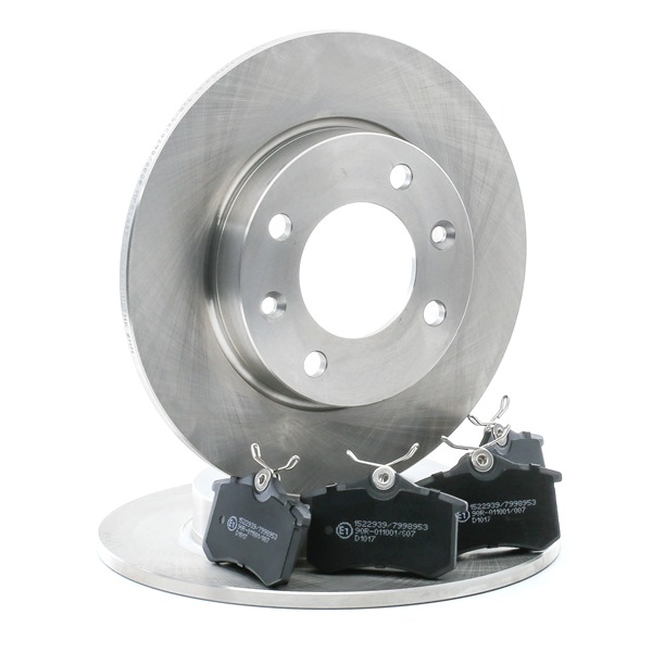 Kit Freno A Disco Anteriore MAPCO 47950 Per Volvo 850 E V70, Ventilato, 5 Fori, Senza Sensore Usura