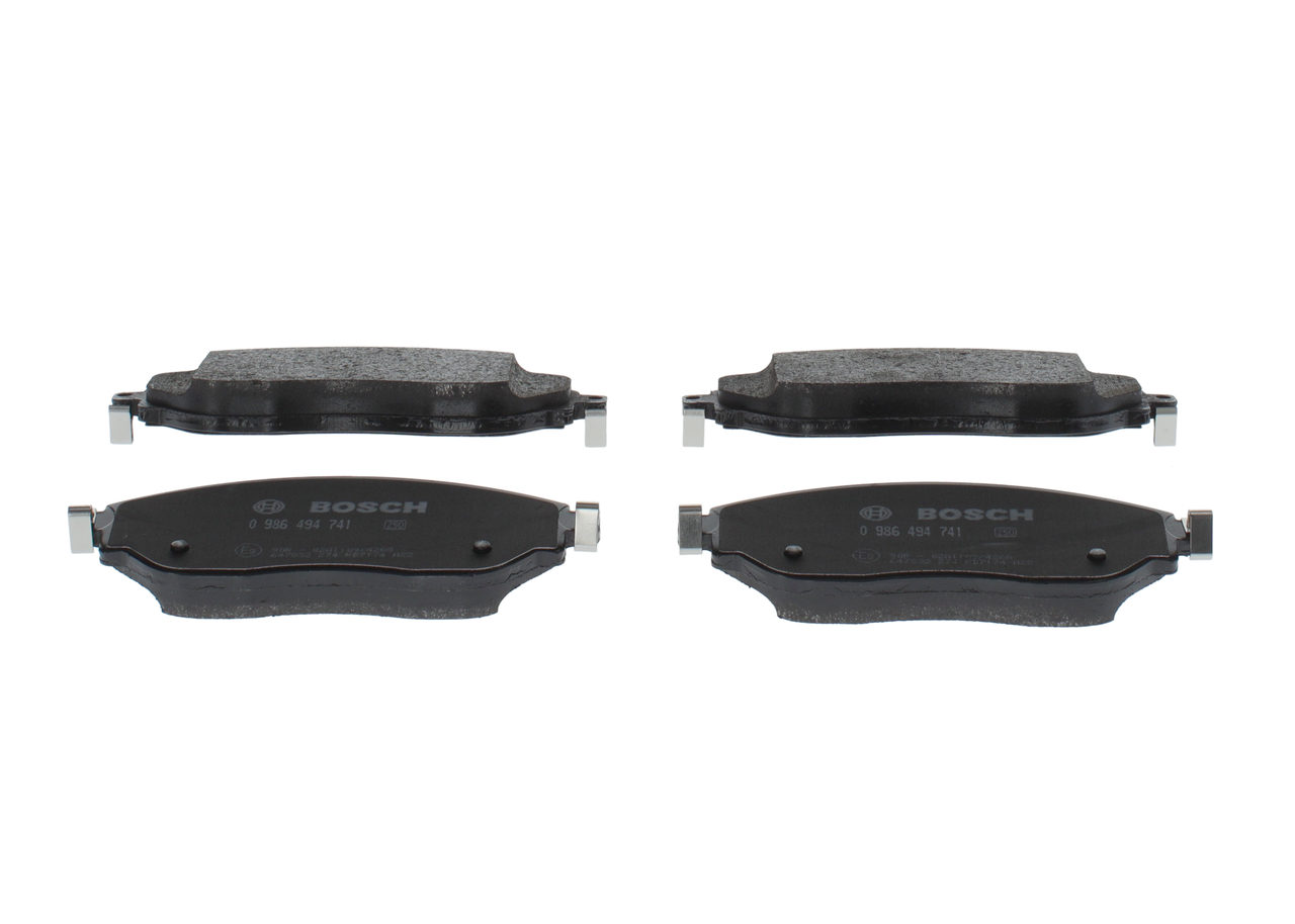 BOSCH Bremseklosser 0 986 494 741 0 986 494 741 Bremseklosser BOSCH NISSAN NOTE