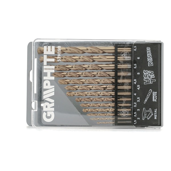 GRAPHITE 57H198 Twist Drill Bit Set