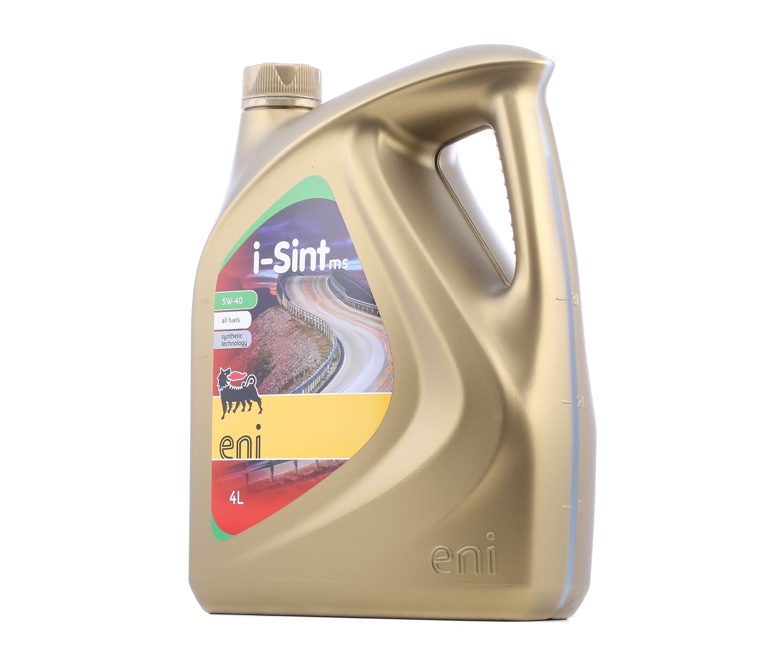 Side view of ENI 4001022 Engine oil 5W-40, Capacity: 4l