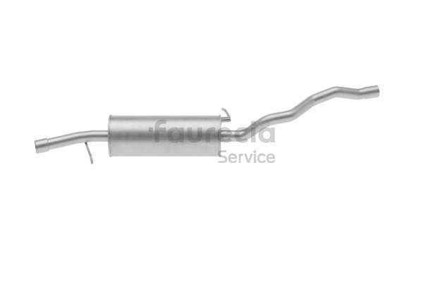 Panela de escape central FS30453 Faurecia 1206009 FORD