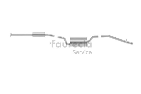 Rear silencer FS47307 Faurecia Z60140300F FORD