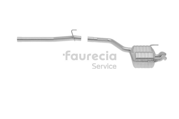 Faurecia FS50173 Silenciador trasero
