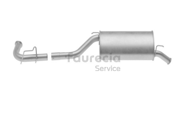 Faurecia FS55458 Hátsó kipufogódob Renault Clio 1 1.8 88 LE Benzin árak