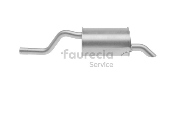 Faurecia FS55575 Lyddemper til eksos Renault Clio 2 1.4 16V 95 hk Bensin pris