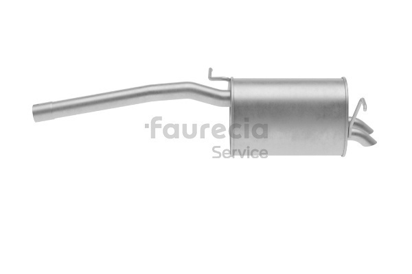 Bakre eksospotte FS80555 Faurecia 2K0 253 609 AD Monteringssett, lyddemping FS80555 Faurecia 2K0.253.609AD AUDI