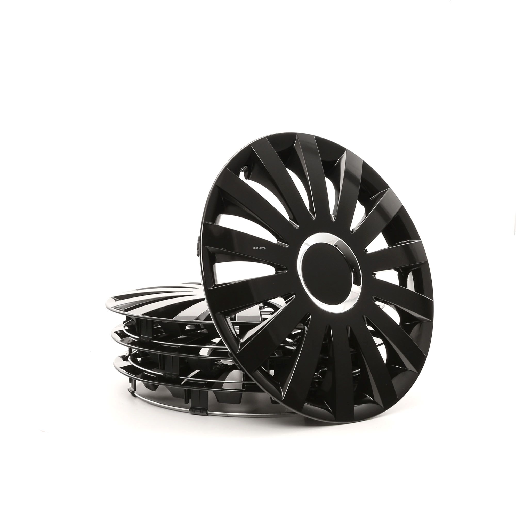 Side view of LEOPLAST SAIL CZ 15 Wheel covers 15Inch, black