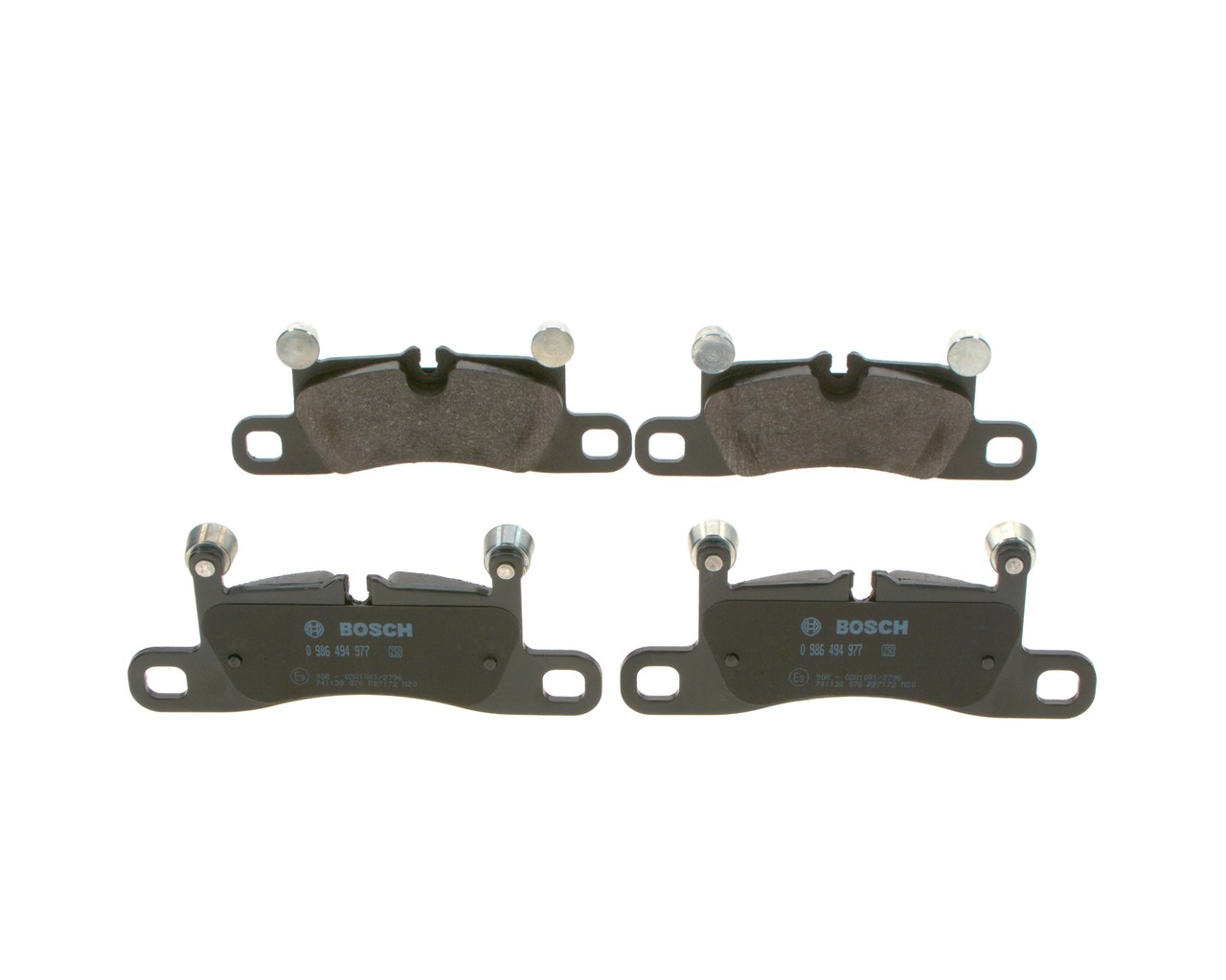 Jarrupalat, levyjarru 0 986 494 977 BOSCH 9Y0 698 451 J VW