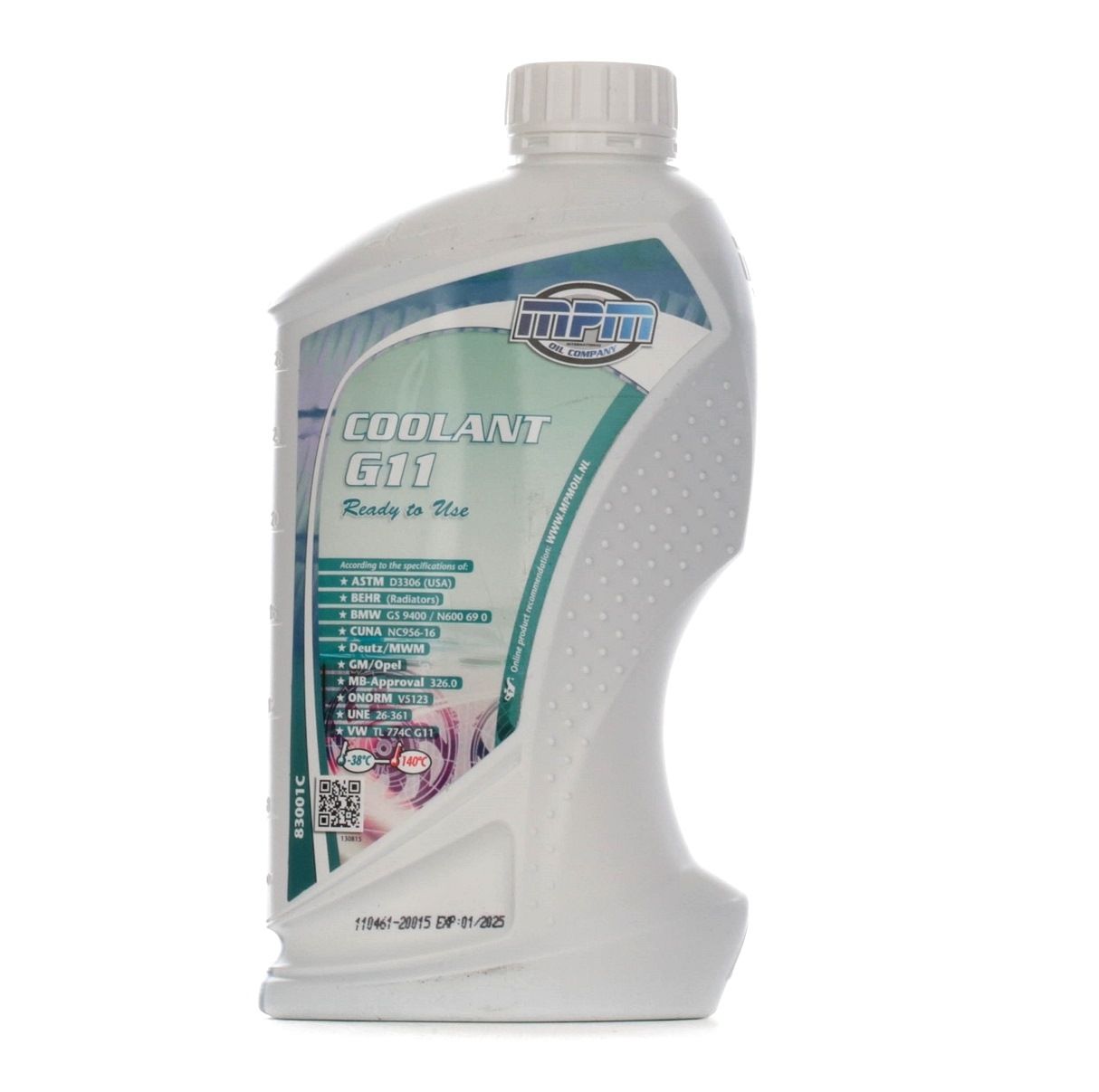 MPM 83001C Antifreeze Coolant -38C G11 Ready to Use VAG TL-774 C, Capacity: 1l, green-image-15215652