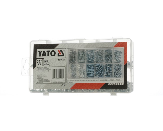 YATO YT-06771 Lajitelma, ruuvit