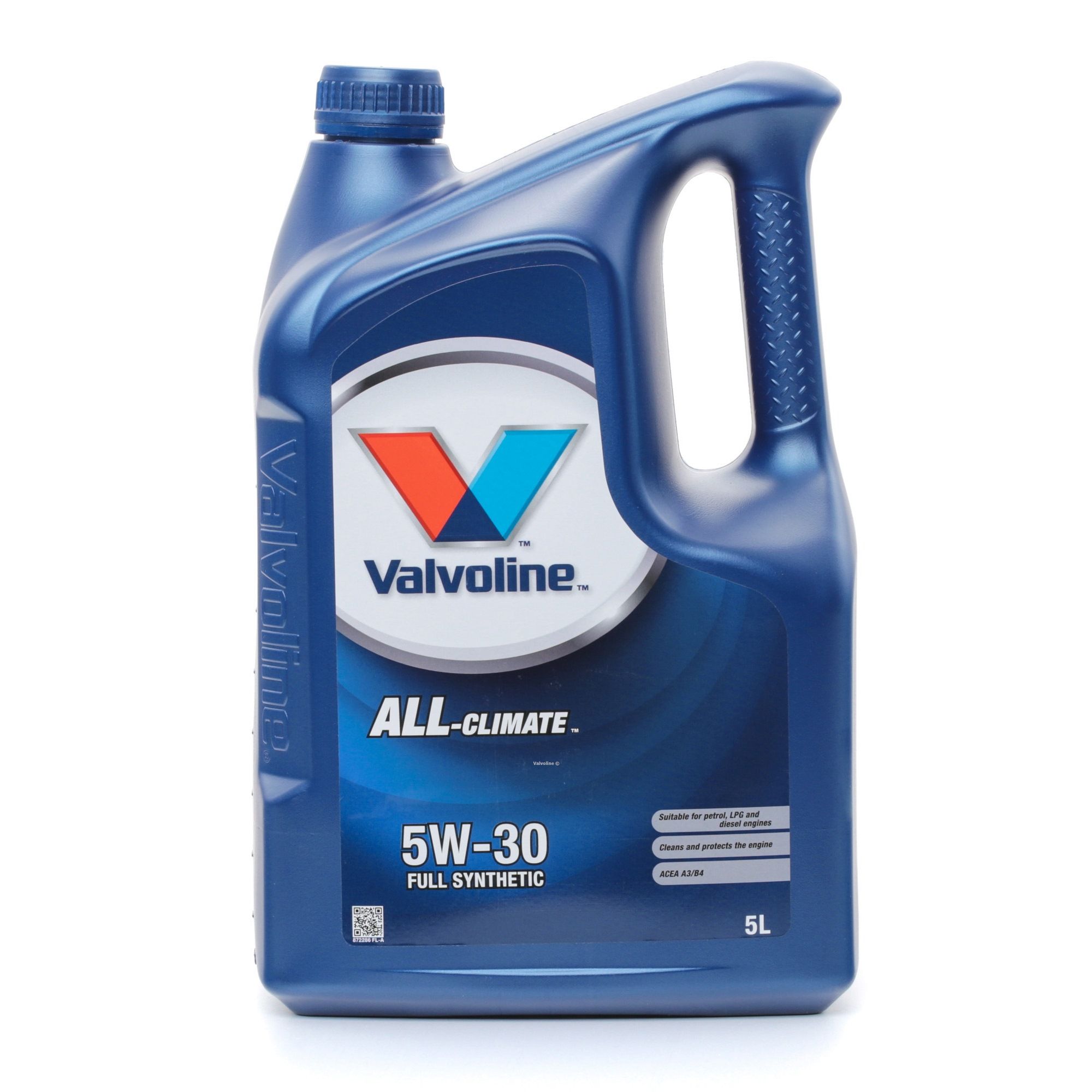 Side view of Valvoline 872286 Engine oil 5W-30, Capacity: 5l, Synthetic Oil