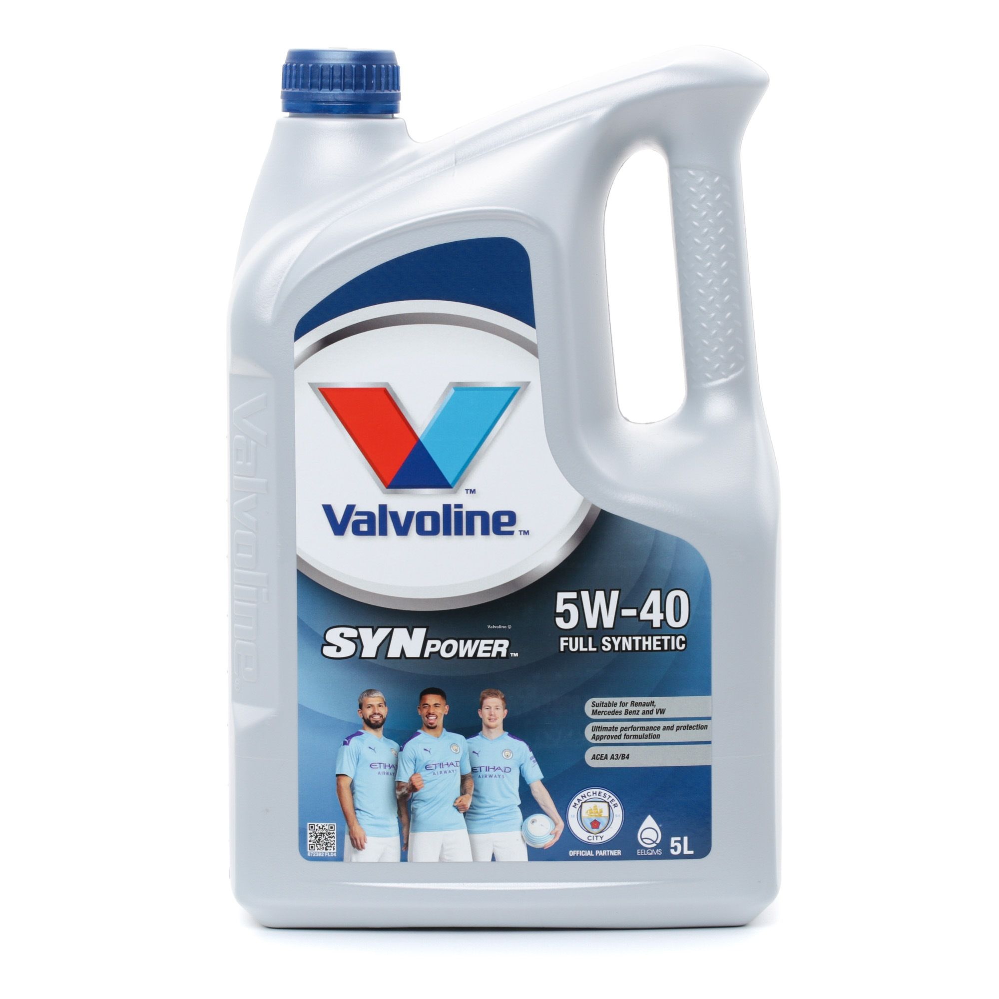 Side view of Valvoline 872382 Engine oil 5W-40, Capacity: 5l