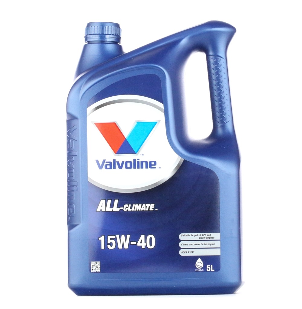 Side view of Valvoline 872786 Engine oil 15W-40, Capacity: 5l, Mineral Oil