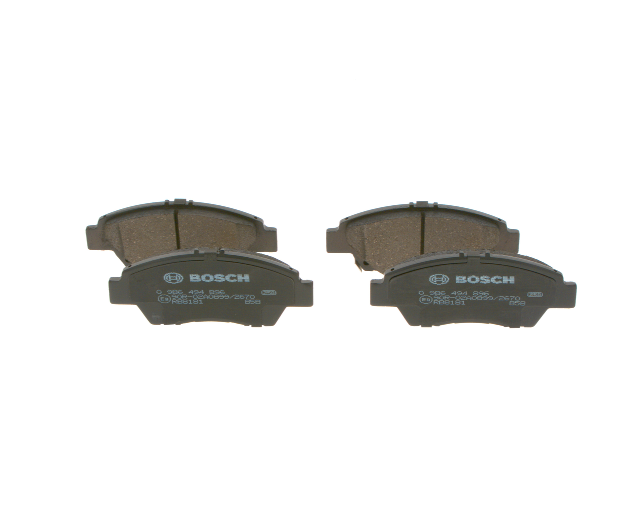 Bremžu kluči 0 986 494 896 BOSCH 45022-TF2-J01 HONDA