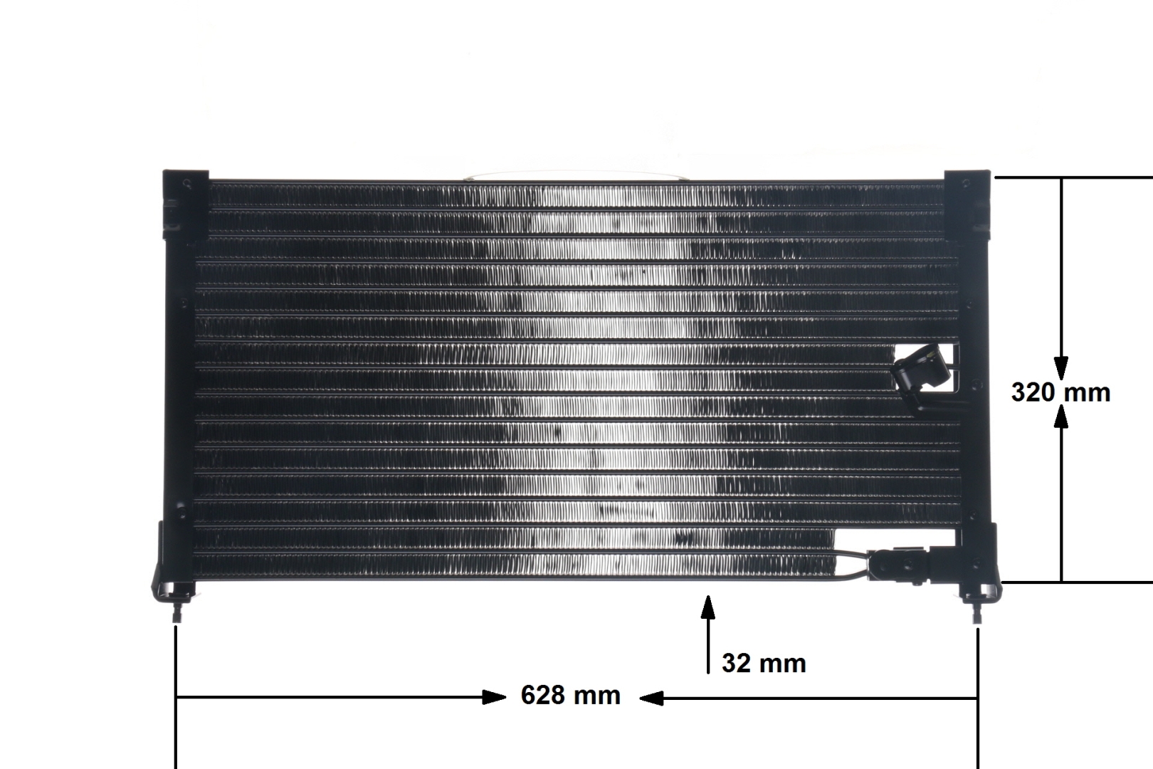 Condenseur, climatisation AC 178 000S MAHLE ORIGINAL JRB 100180 HONDA