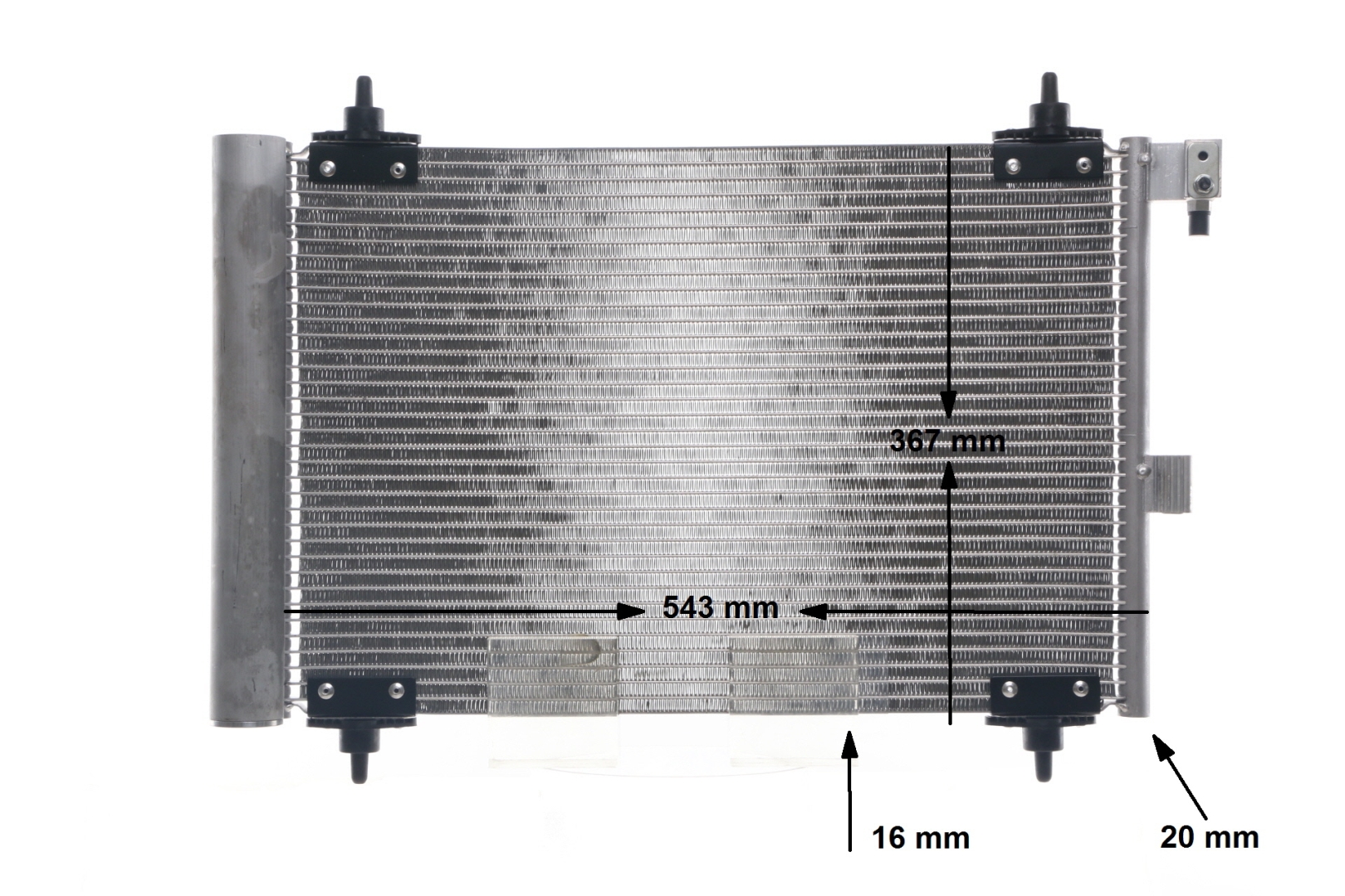 MAHLE ORIGINAL 8FC 351 301-384 Air conditioning condenser