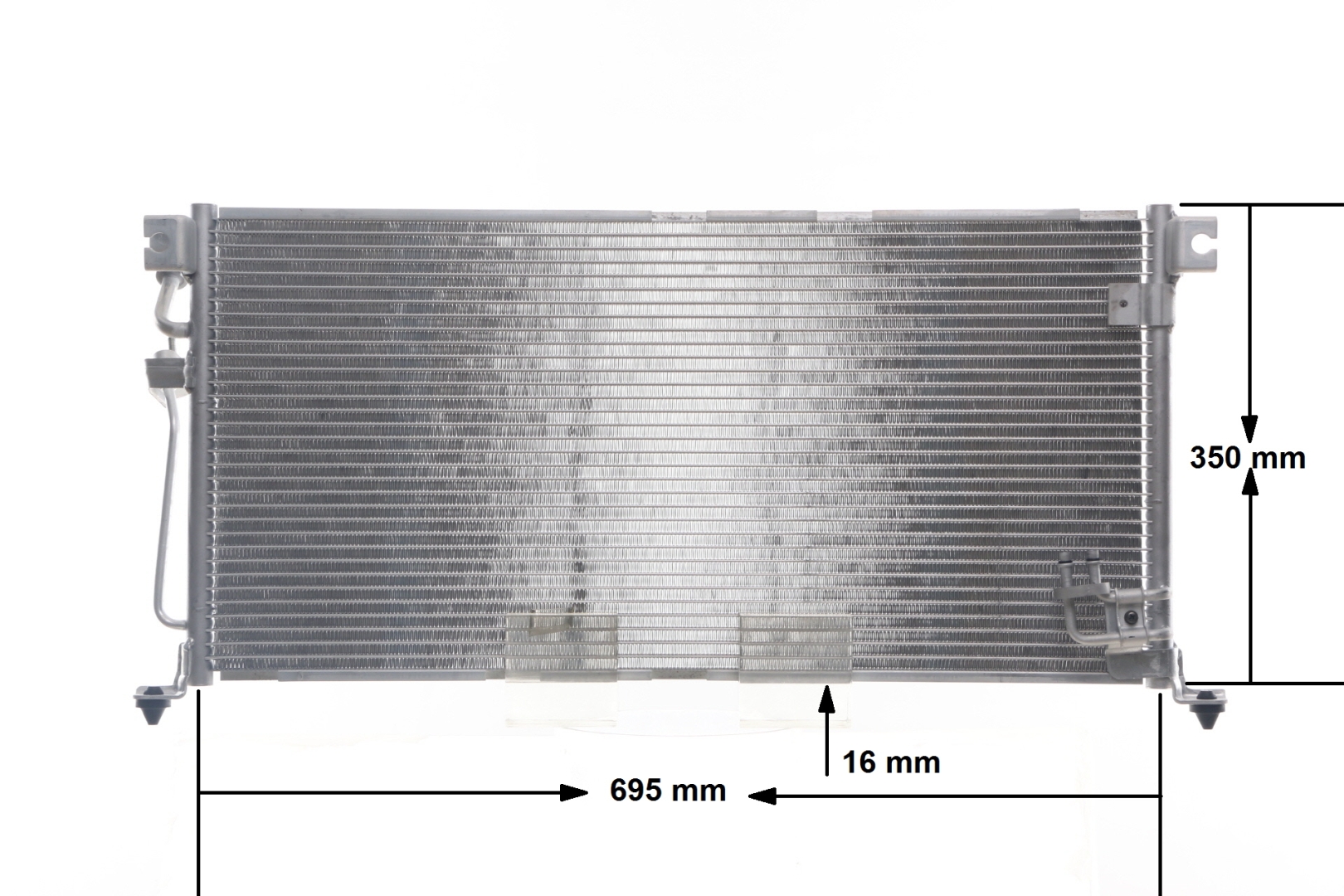 MAHLE ORIGINAL 351304231 Kondensator, klimaanlegg