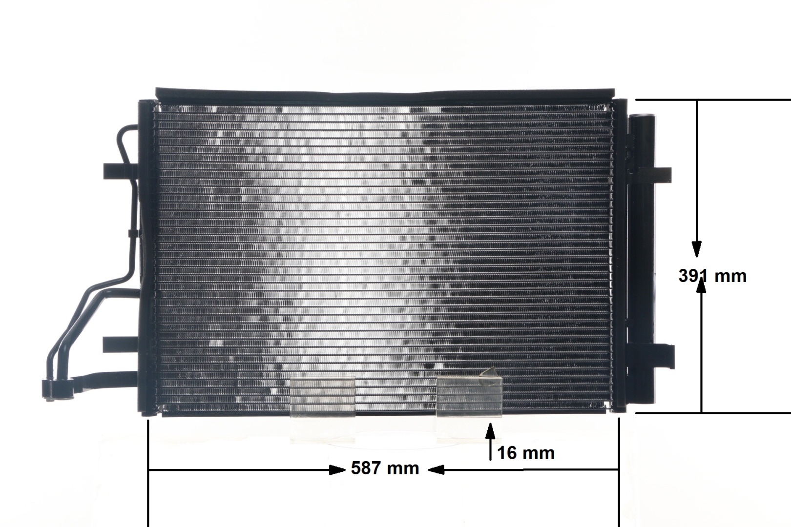 MAHLE ORIGINAL AC 697 000S Ilmastoinnin lauhdutin Kia Ceed SW ED 1.4 LPG 109 hv Bensiini/nestekaasu (LPG) hinta