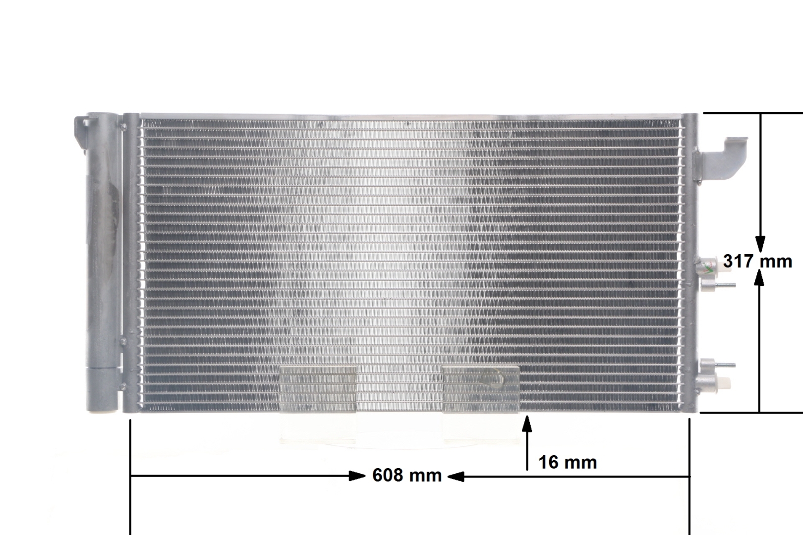 Condenseur, climatisation AC 710 000S MAHLE ORIGINAL 51782753 FIAT