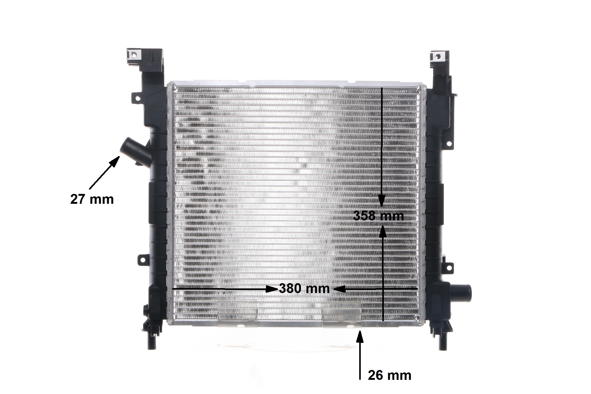 MAHLE ORIGINAL CR 1350 000S Radiateur de refroidissement FORD KA 3 portes (RB) 1.3 i ROCAM 70 CV Essence 2003