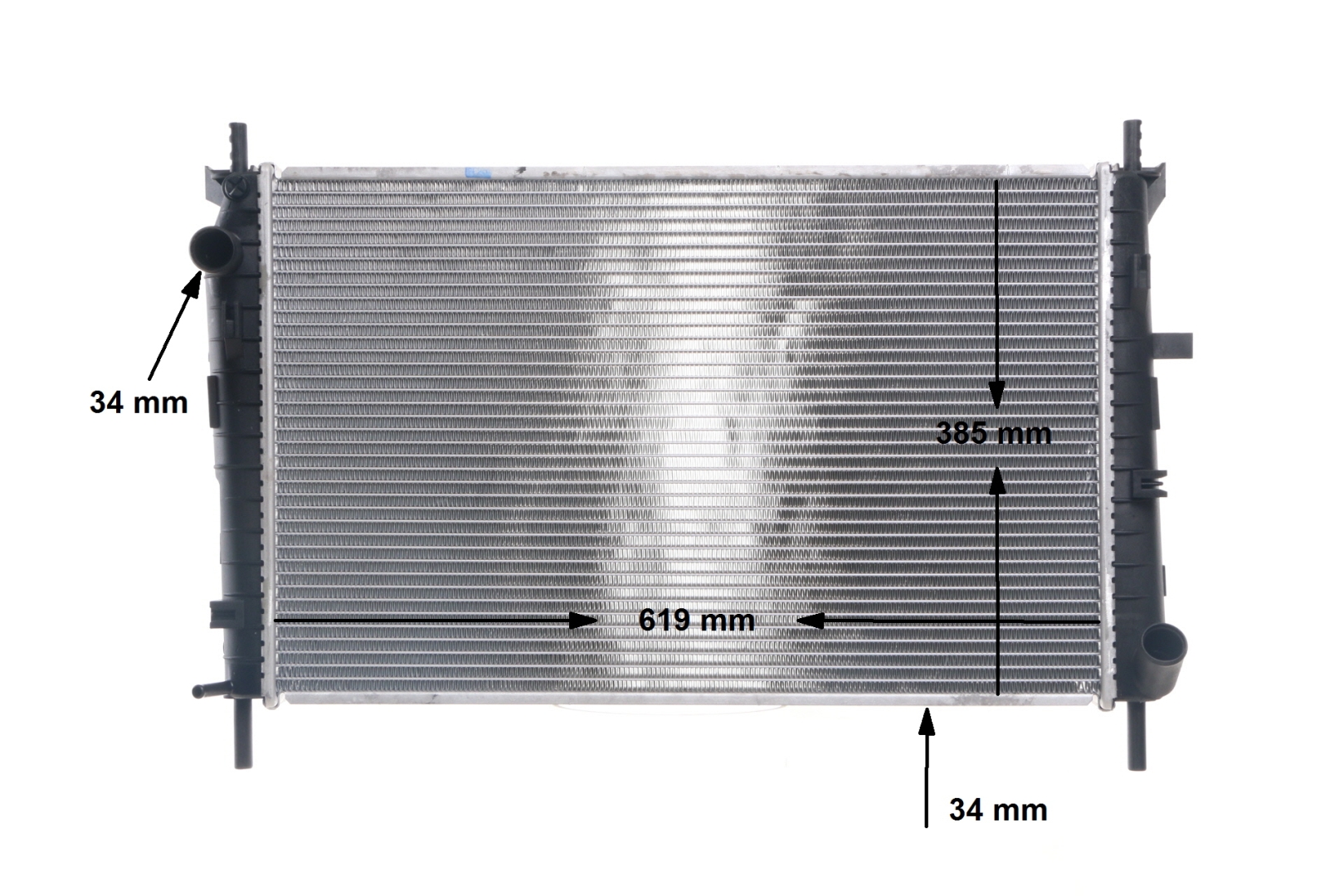 MAHLE ORIGINAL 376706631 Radiador, arrefecimento do motor