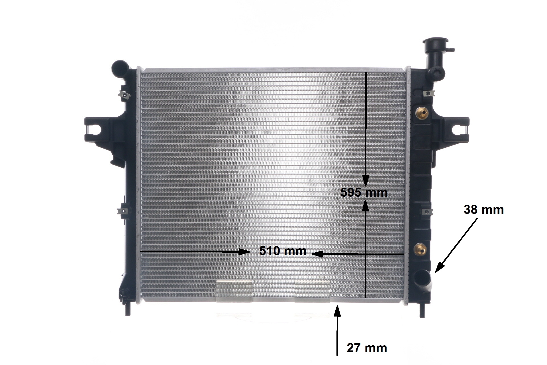 Radiator, motorkjøling CR 1562 000S MAHLE ORIGINAL 52079883AB JEEP