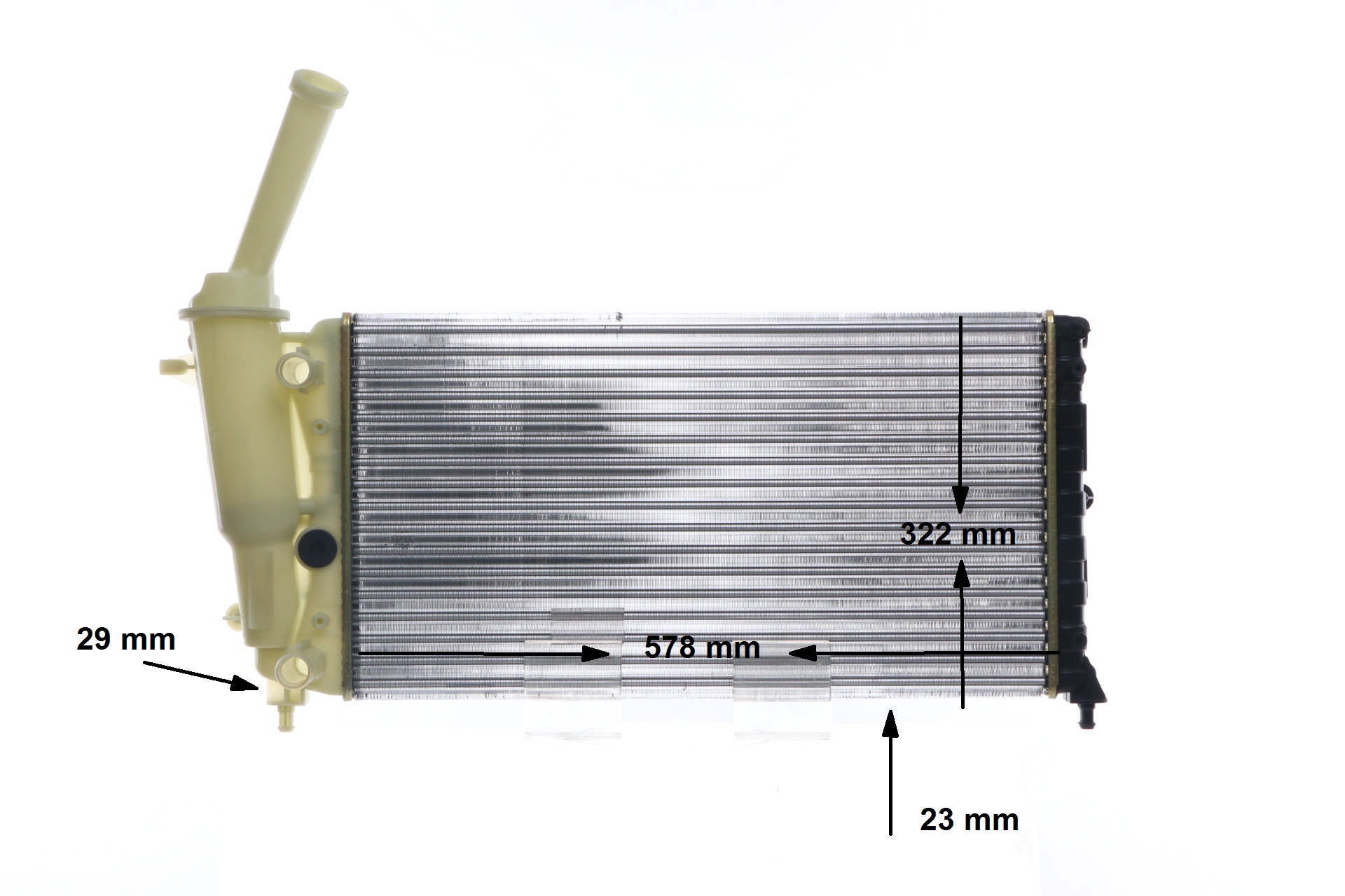 Radiateur du moteur MAHLE ORIGINAL CR2007000S CR 2007 000S prix Radiateur moteur MAHLE ORIGINAL LANCIA KAPPA