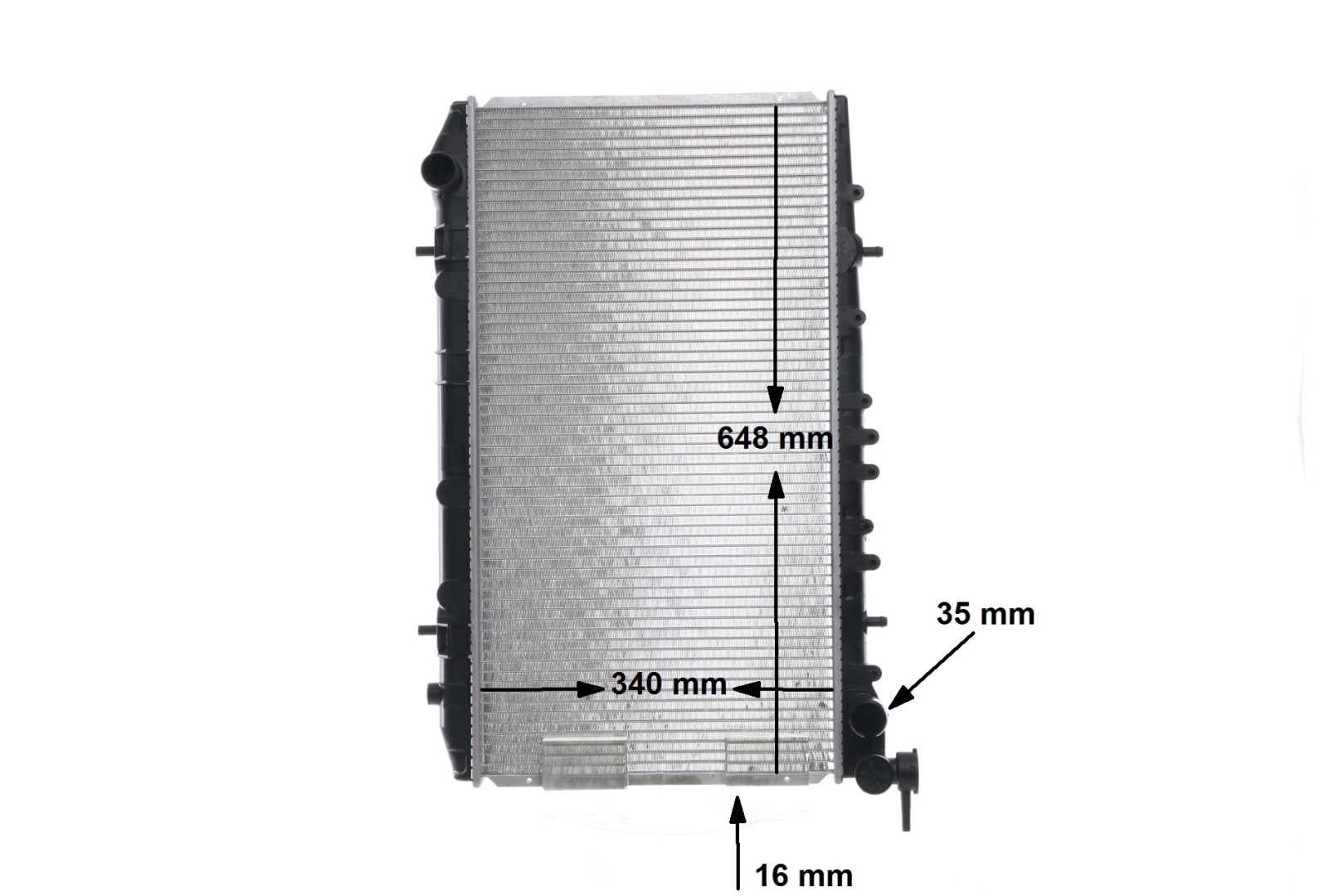 MAHLE ORIGINAL 376715571 Radiador, refrigeración del motor