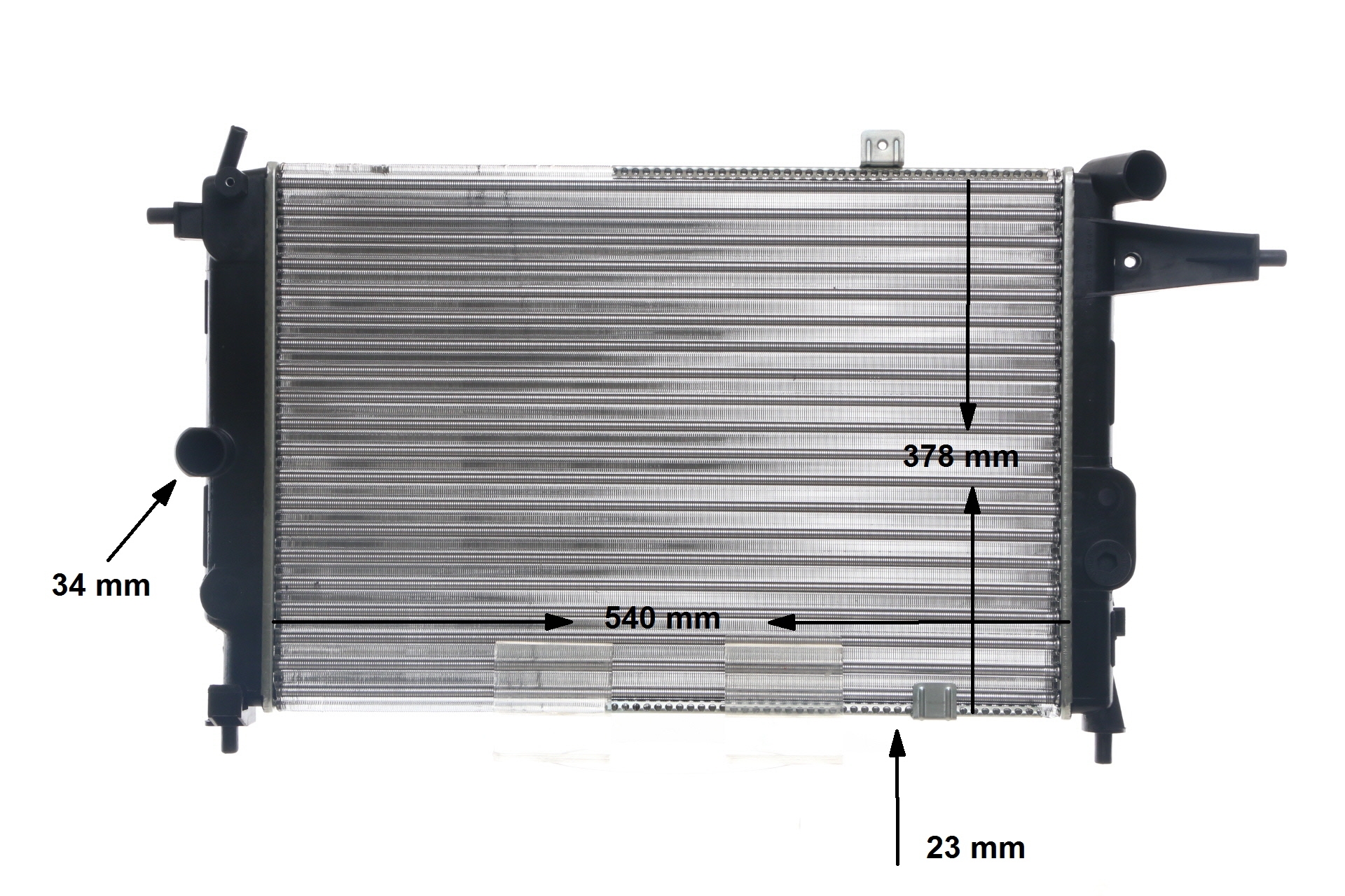 MAHLE ORIGINAL 376715711 Radiador, refrigeración del motor