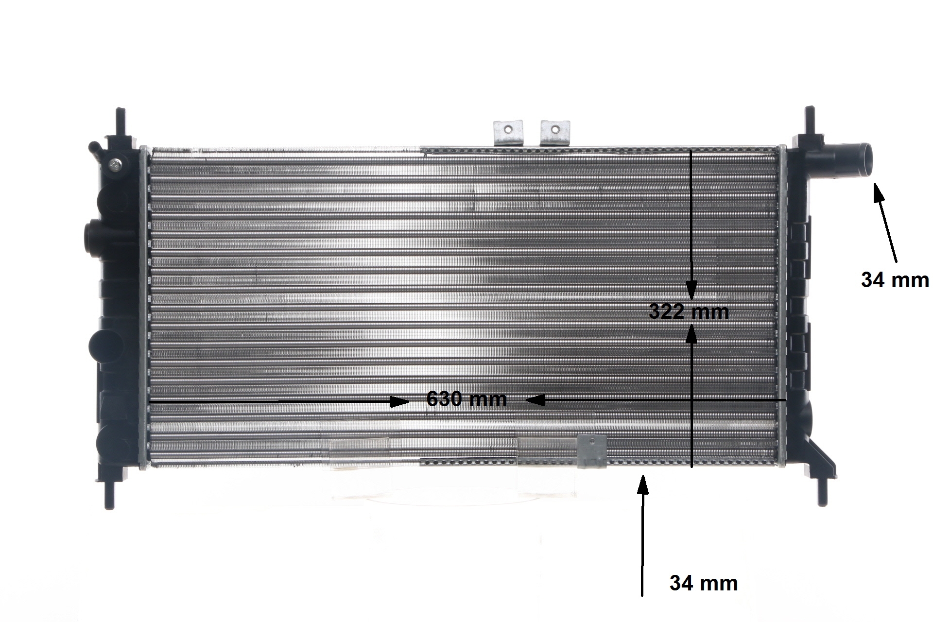 MAHLE ORIGINAL CR 441 000S Radiator VAUXHALL Astra Mk2 CC (T85) 1.6 82 HK Benzin pris