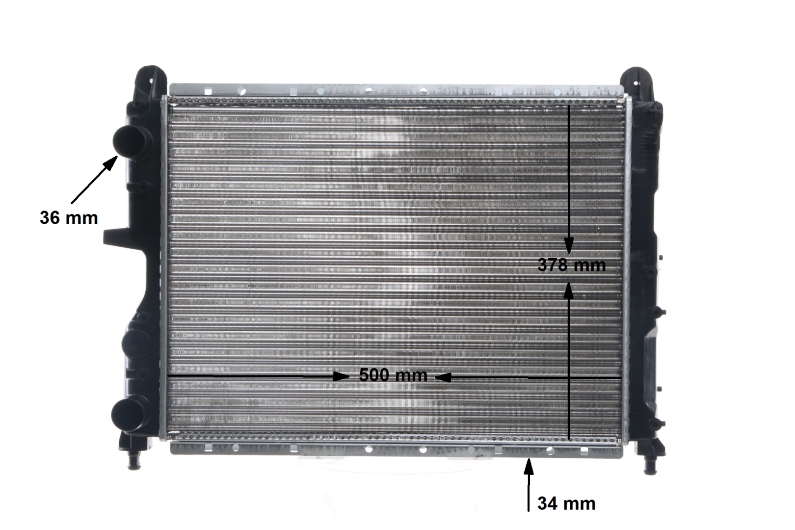 MAHLE ORIGINAL 376716171 Radiador, refrigeración del motor